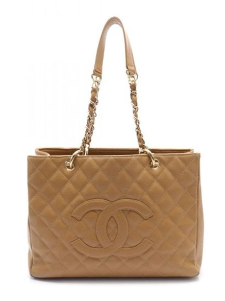 HOT SALE Shopping Women CHANEL Grand 2003-2004 tote Caviar bag 0404